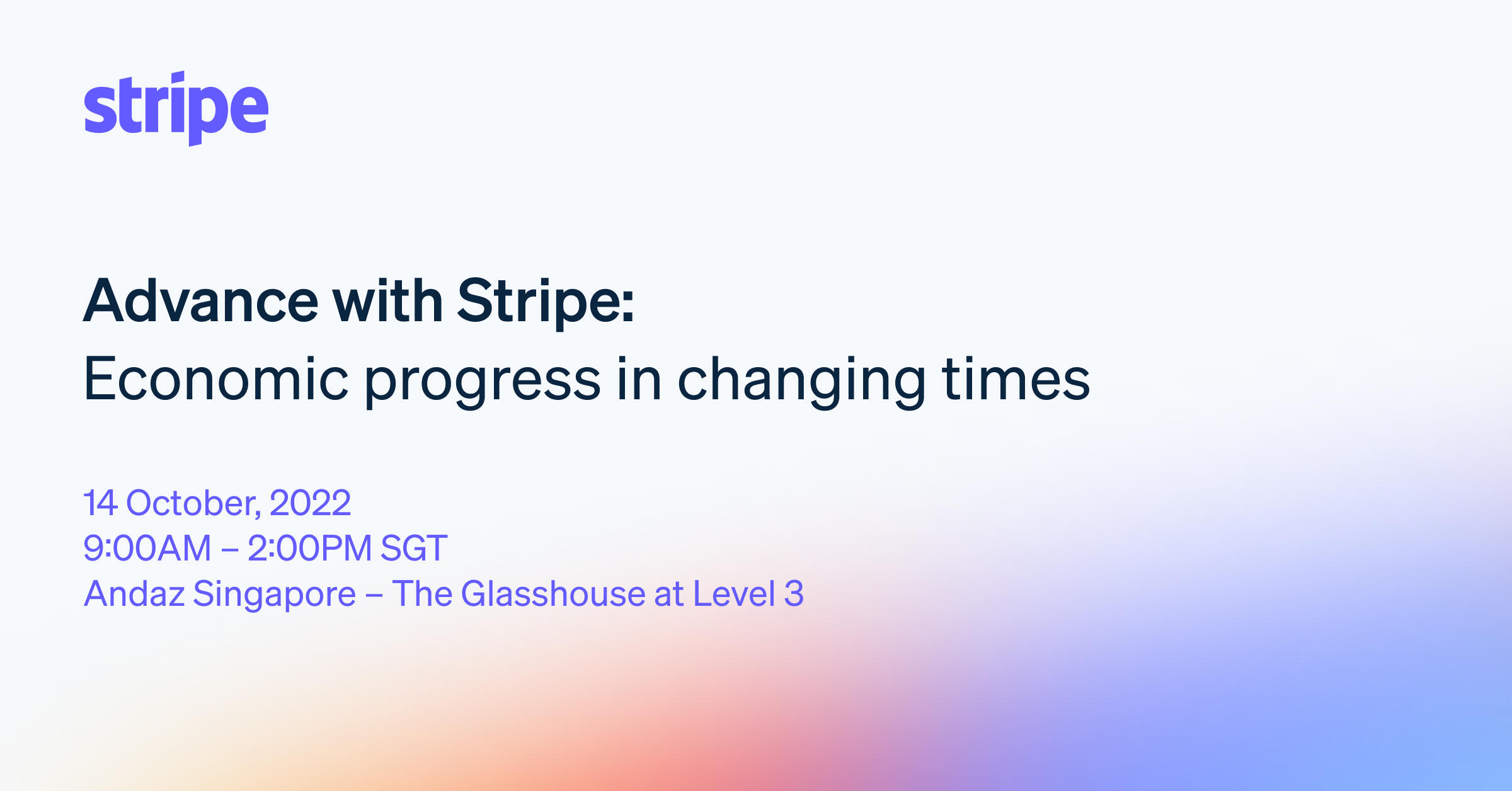 Advance with Stripe: Economic progress in changing times