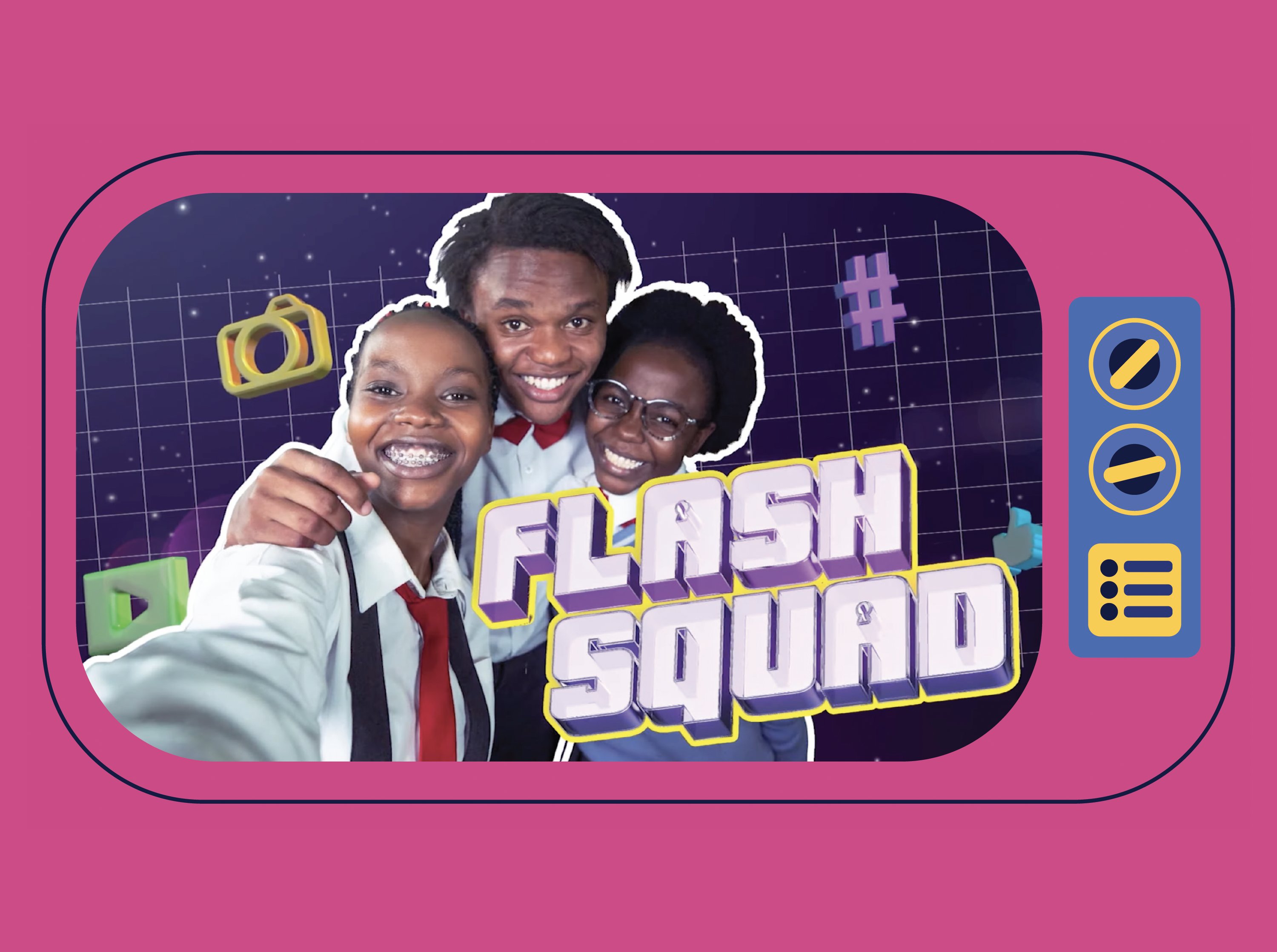 Graphic of Flash Squad, an Akili Network program