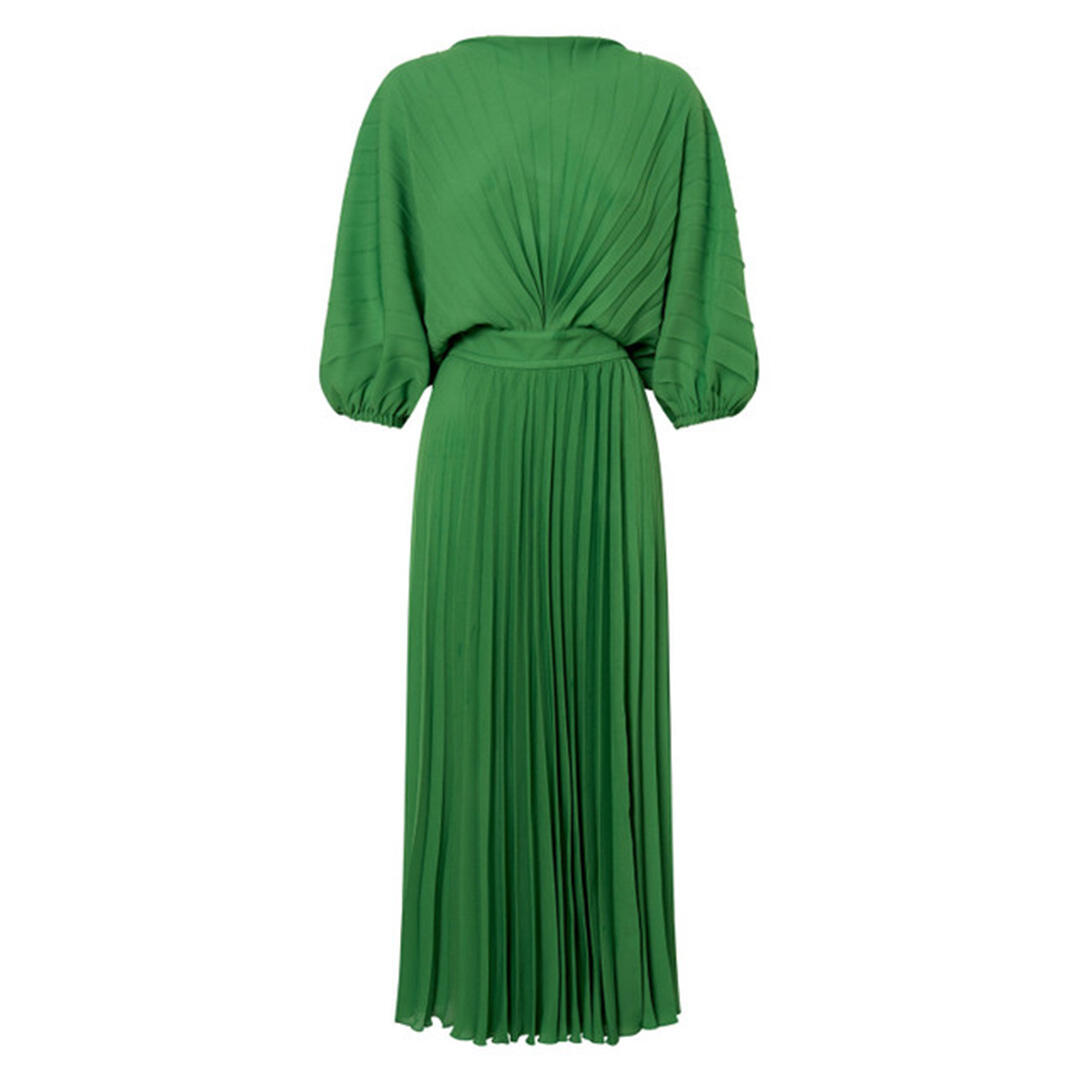 oroton green dress OROTON BELTED FLORAL PRINT FRINGE TRIM MINI DRESS main image 1