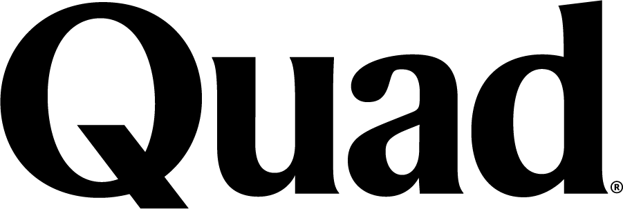 Quad black wordmark logo