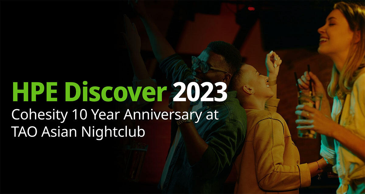 hpe-discover-2023-cohesity-10-year-anniversary-at-tao-asian-nightclub