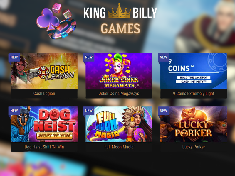 King Billy Casino Games