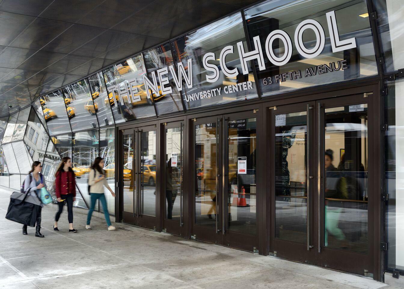 The entrance to the University Center at The New School