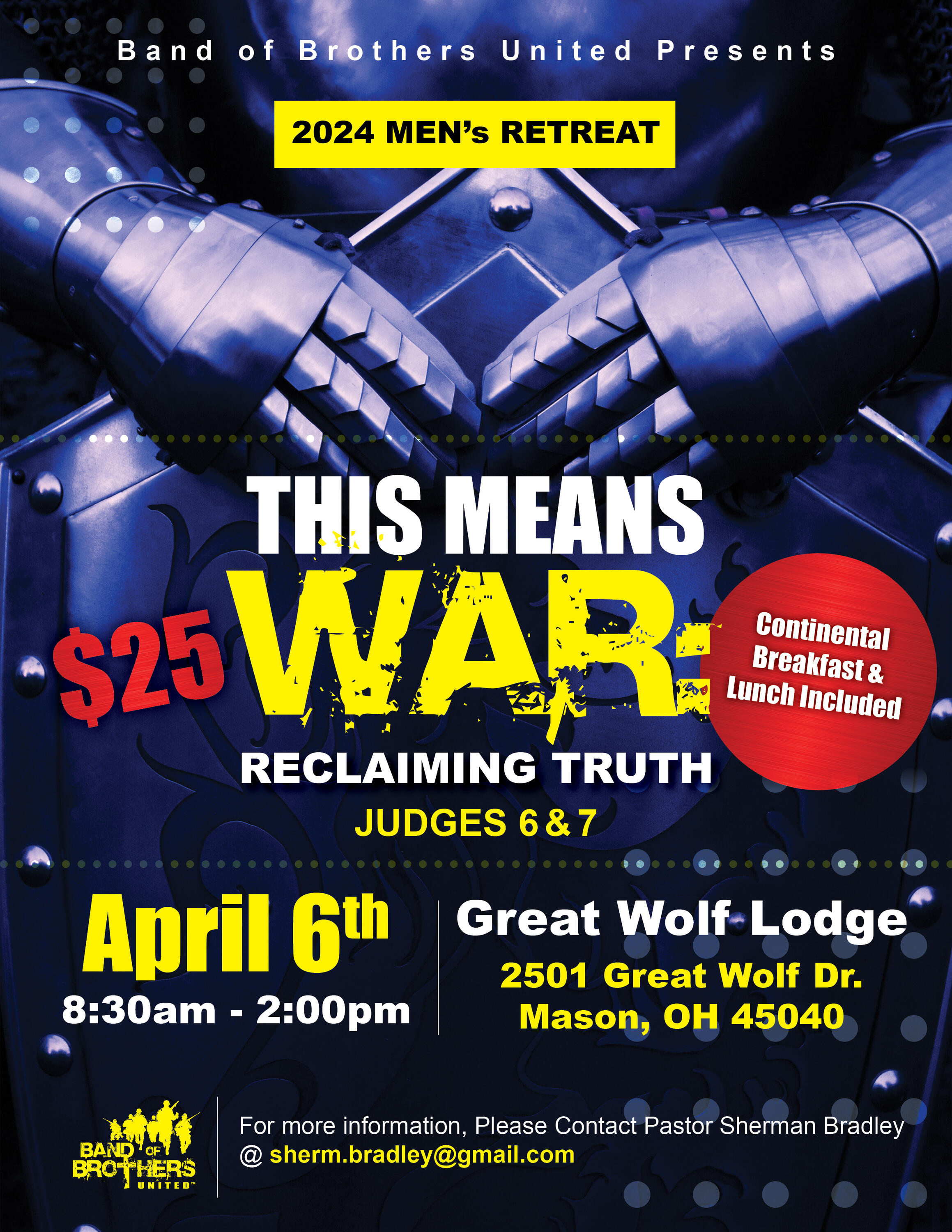 Band of Brothers Men's Retreat Splash