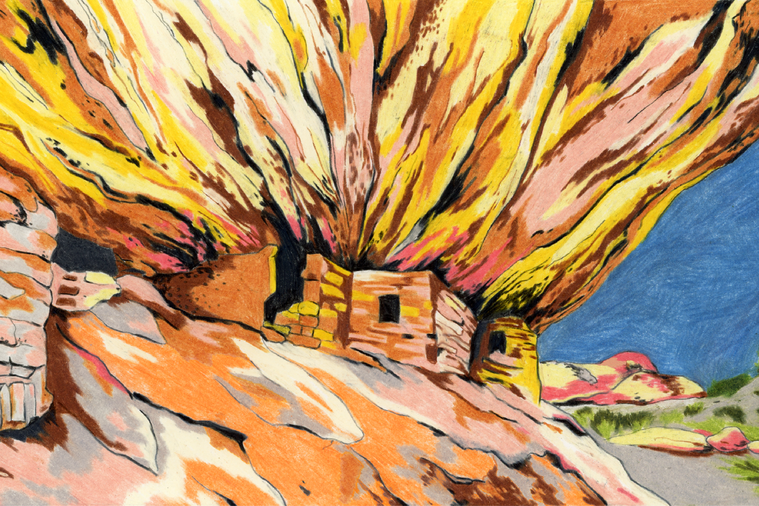 Artistic rendering of the Bears Ears National Monument in Utah.