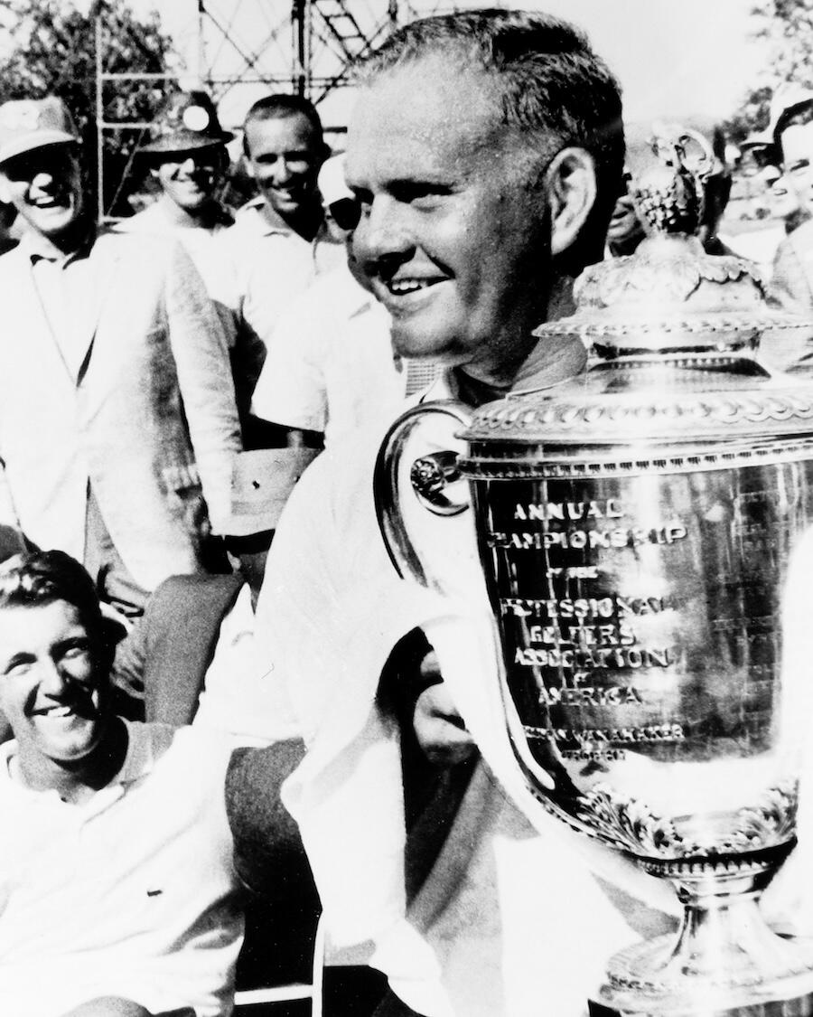 Jack Nicklaus after he won the 1963 PGA Championship at the Dallas Athletic Club