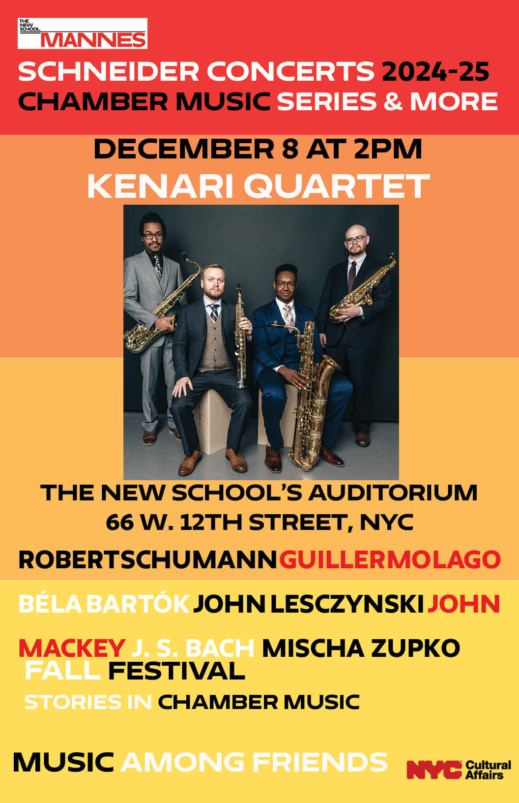 Schneider Concerts Presents | Kenari Quartet