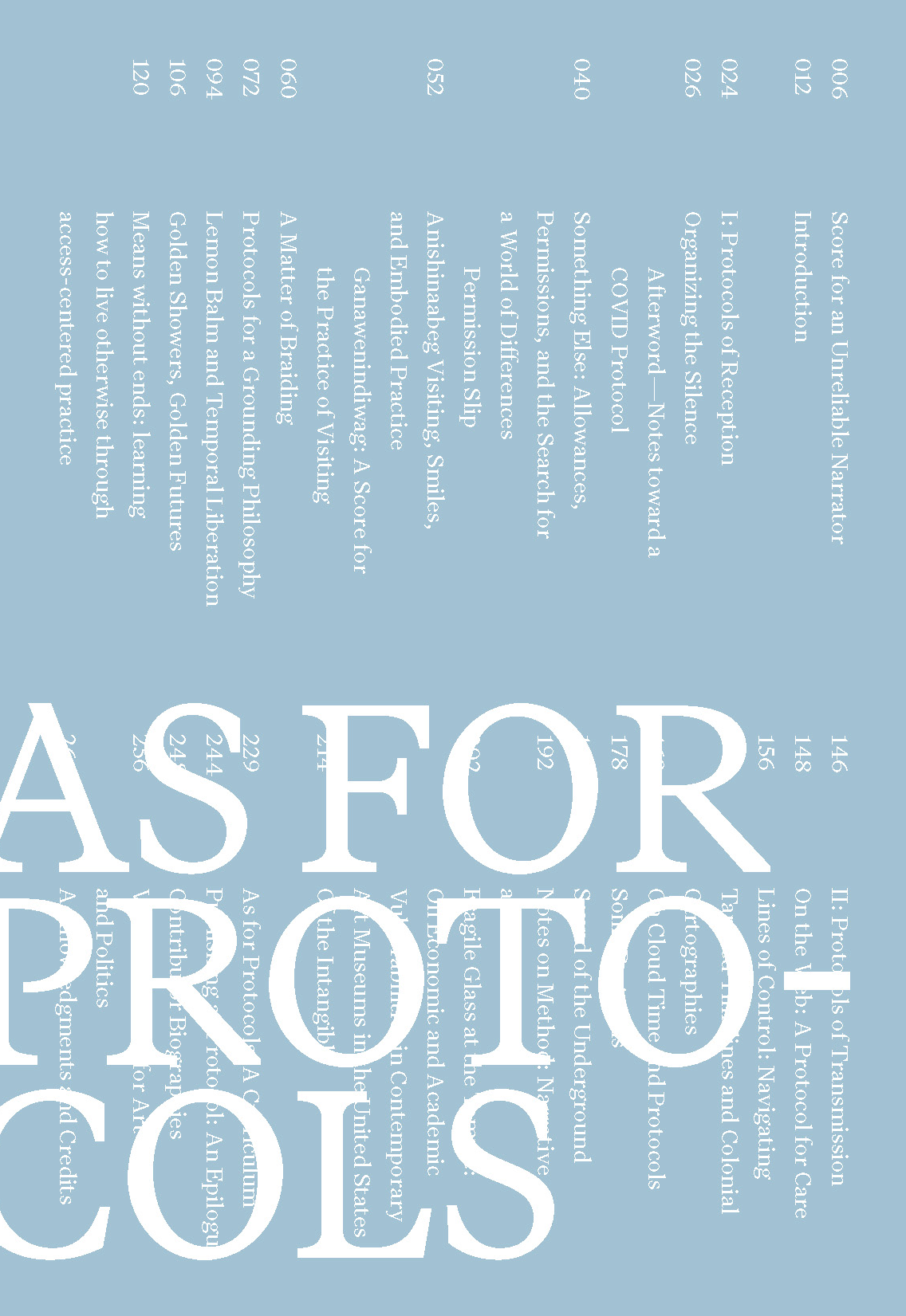 As for Protocols Book Launch