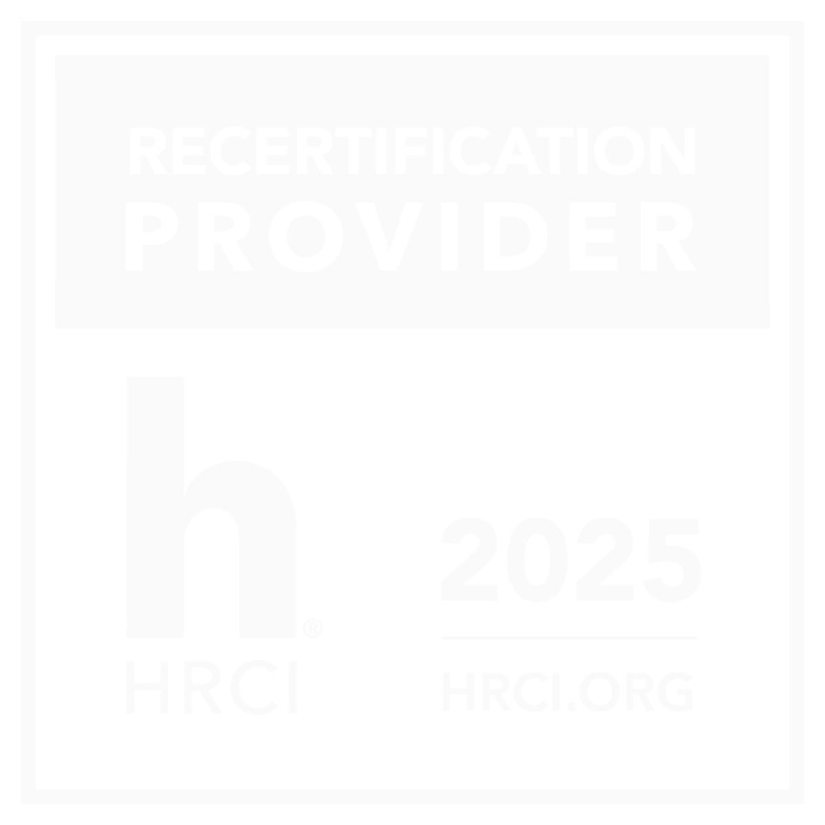 HRCI Approved Provider Stamp