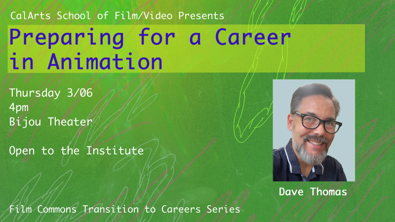 Film Commons Series: Preparing for a Career in Animation