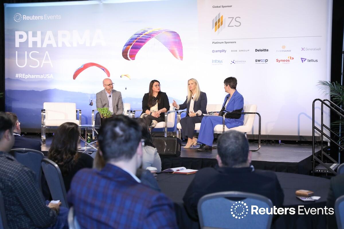 4 panellists onstage at Pharma USA