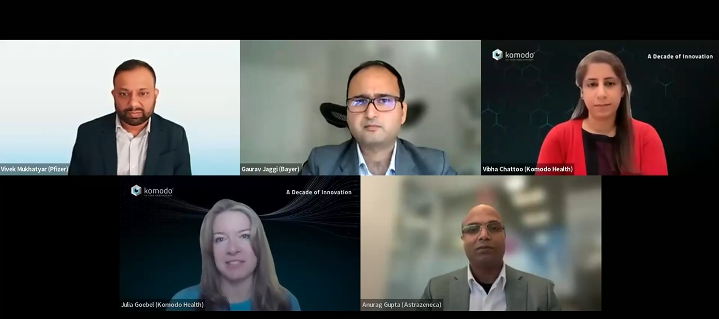 5 executives during a webinar