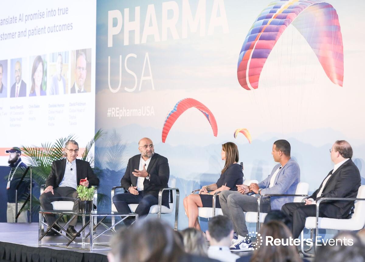 5 panellists onstage at the Pharma USA conference
