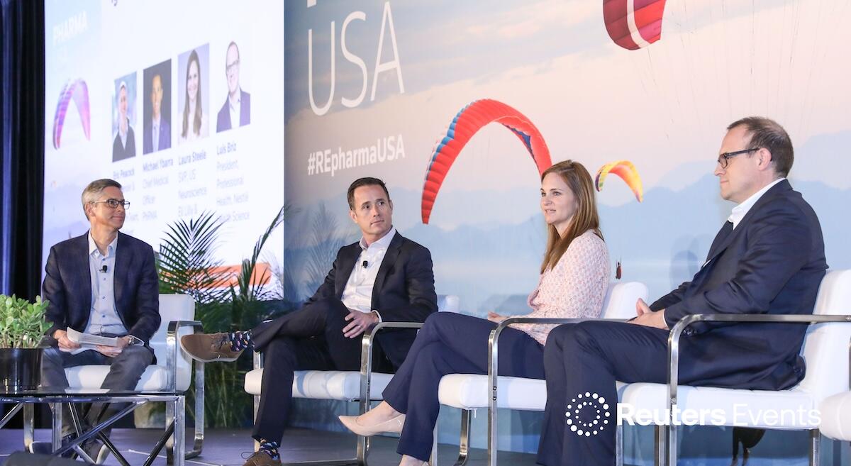 4 panellists onstage at Pharma USA
