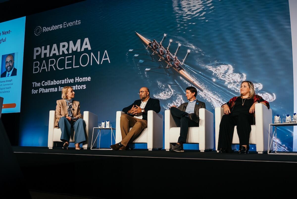 4 panellists onstage at Pharma USA