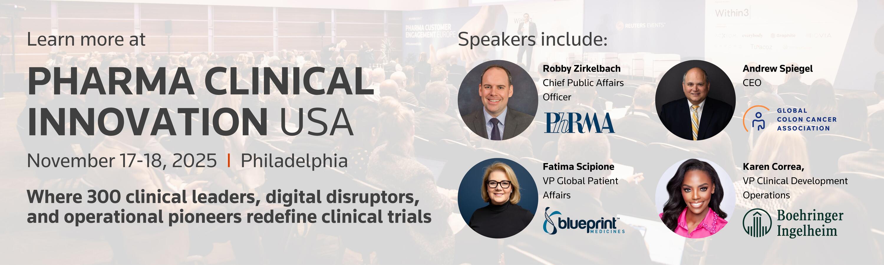Pharma Clinical Innovation USA banner