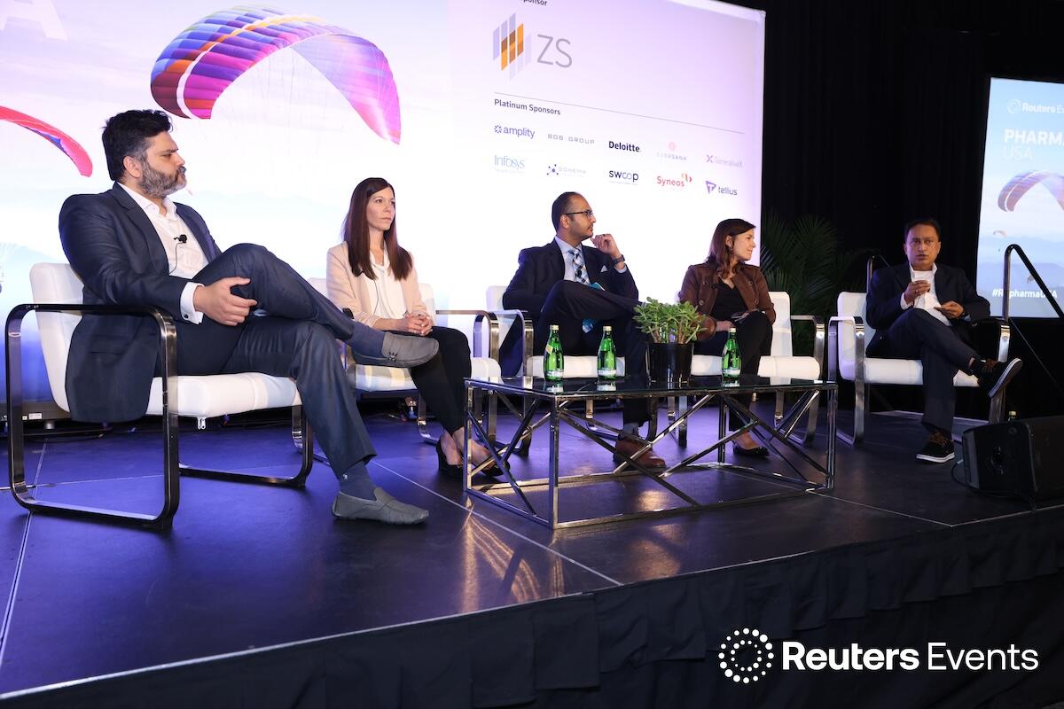 5 panellists onstage at Pharma USA