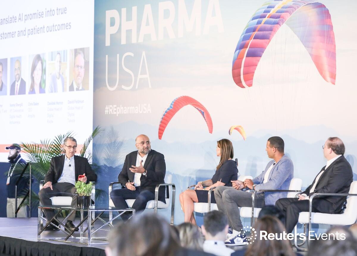 5 panellists onstage at Pharma USA