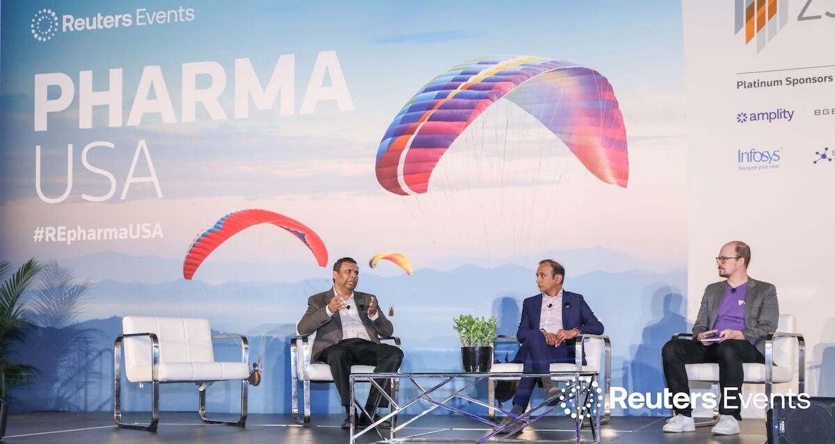 3 Panellists onstage at Pharma USA