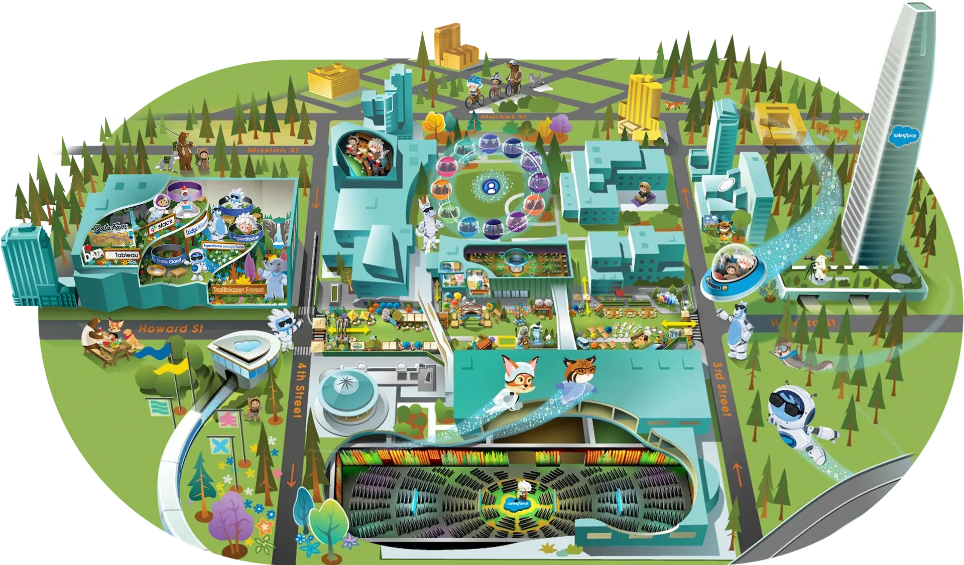 Dreamforce Campus Map
