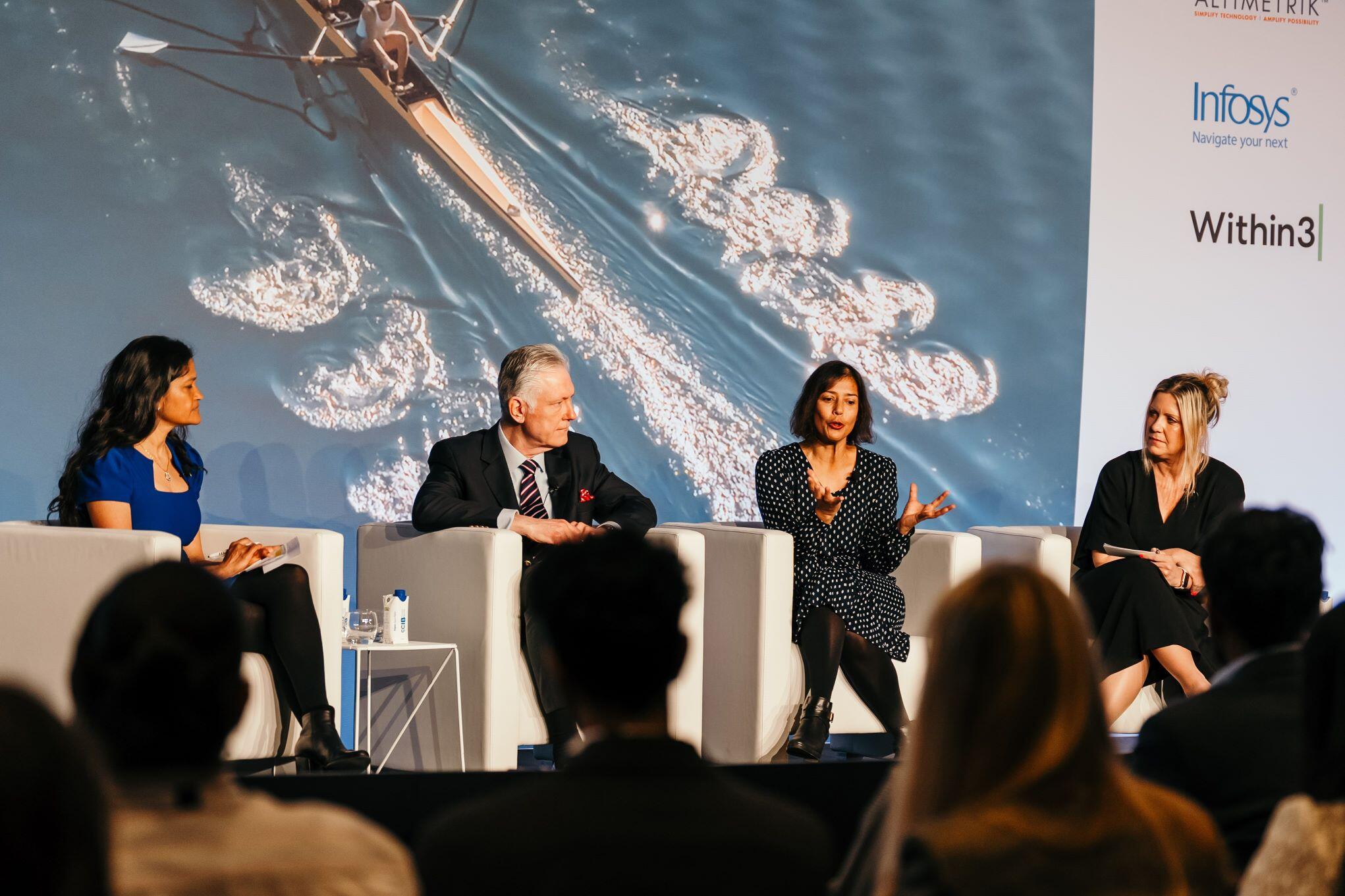 4 panellists onstage at Pharma USA