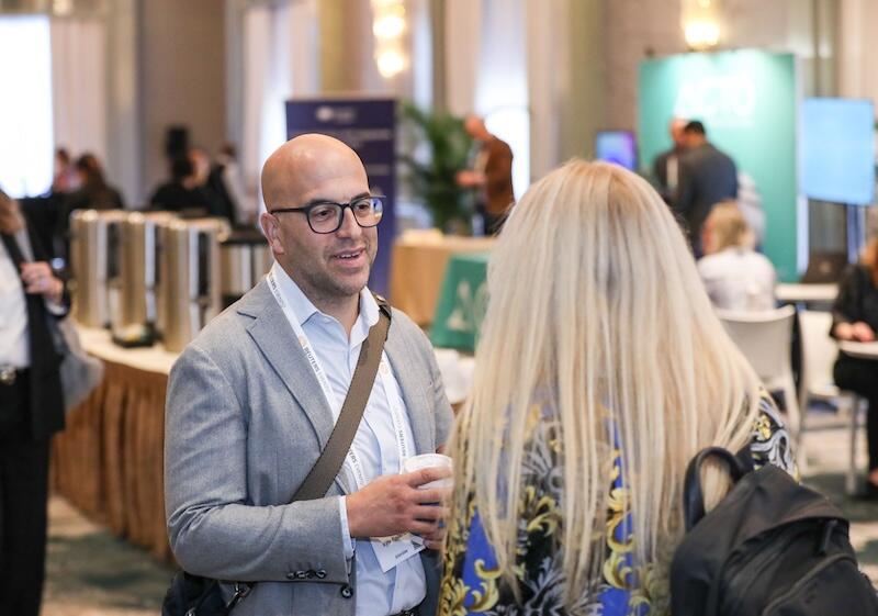 People networking at the Pharma conference USA