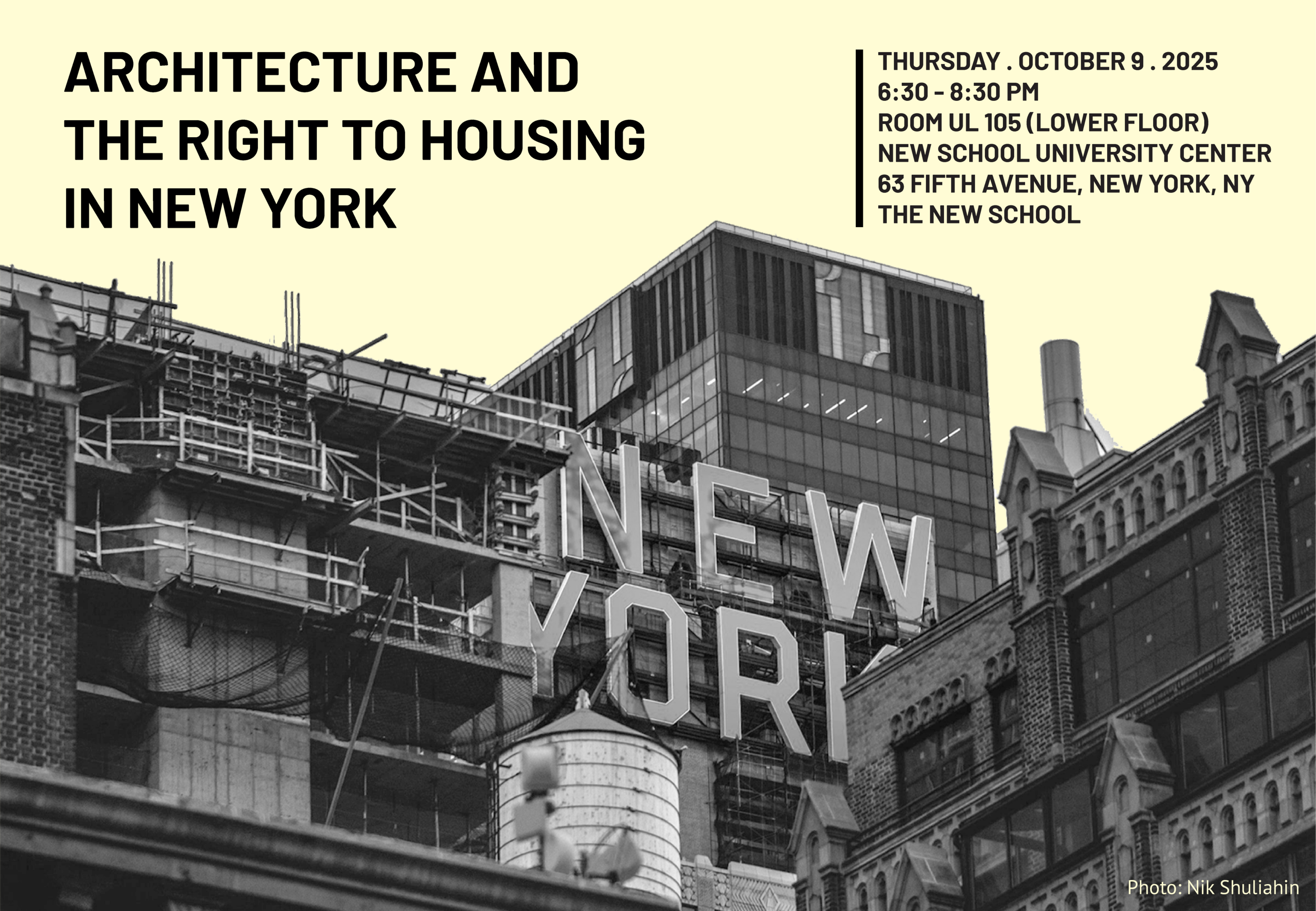 Architecture and the Right to Housing in NYC