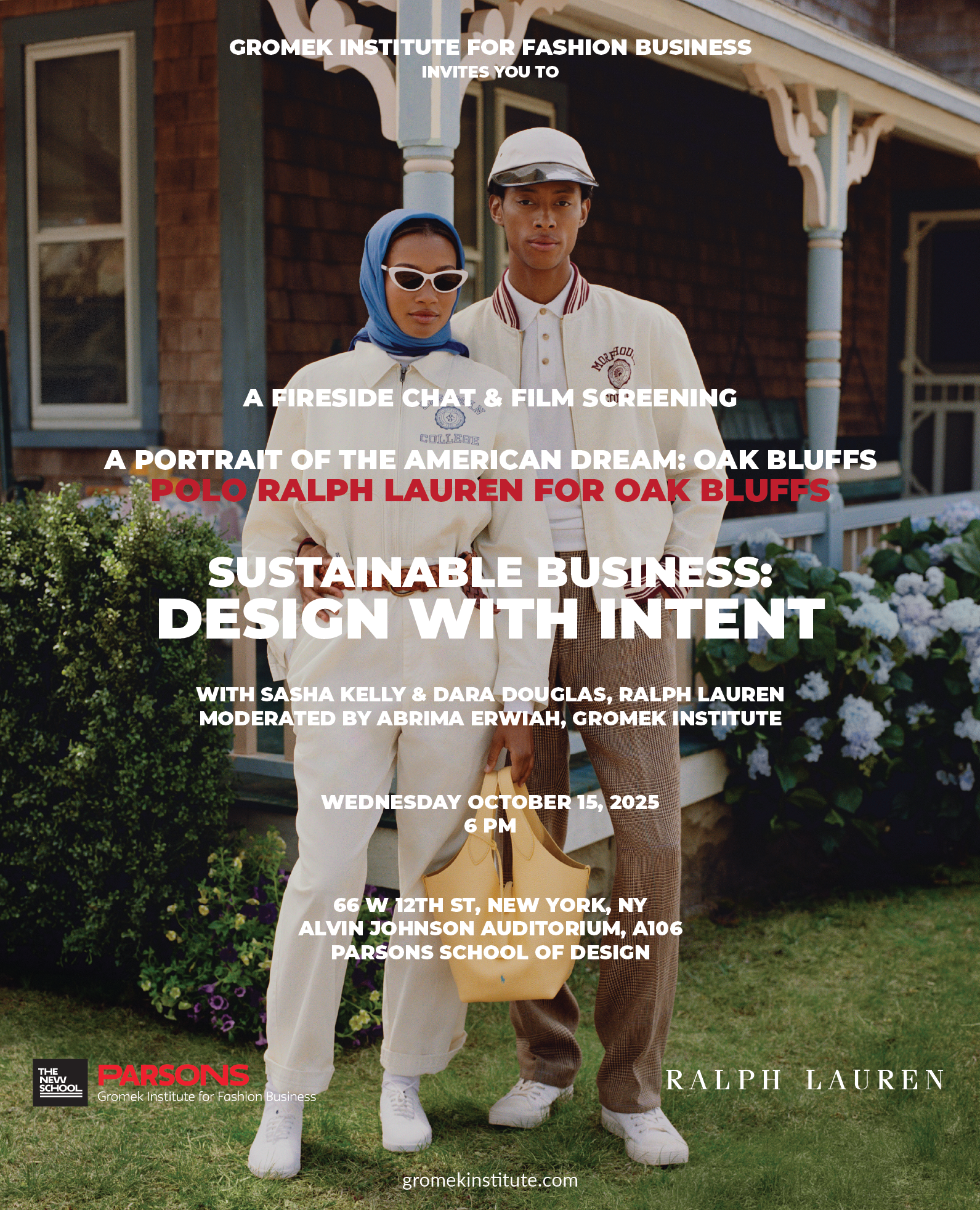 Gromek Institute presents: Polo Ralph Lauren for Oak Bluffs, Fireside Chat & Film Screening