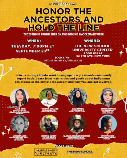Honor the Ancestors and Hold the Line: Indigenous Frontlines On the Ground at NYC Climate Week