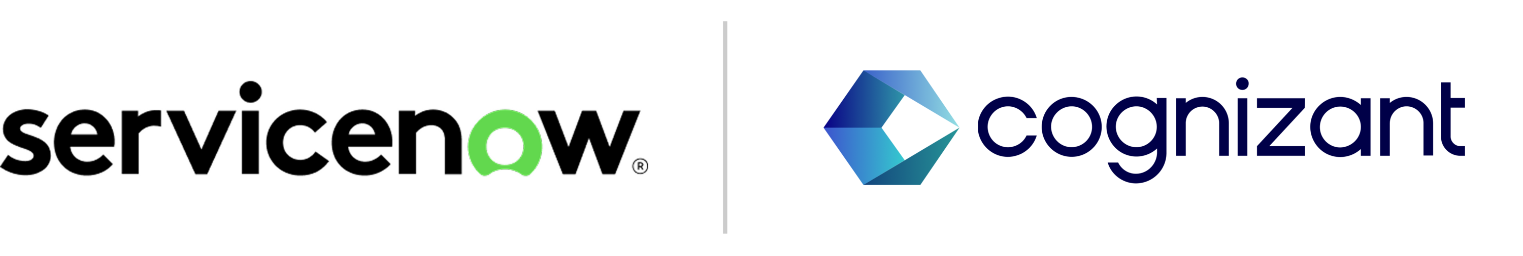 Cognizant x ServiceNow logo