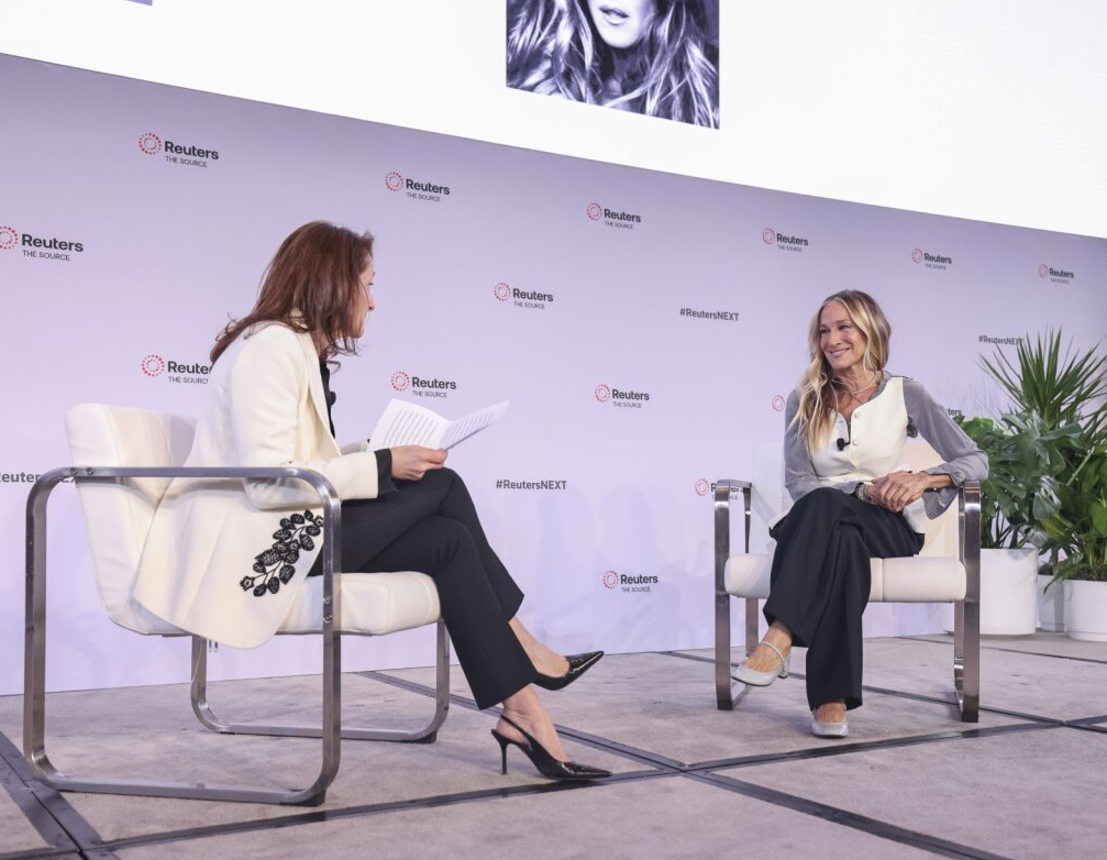 Reuters Editor-in-Chief, Alessandra Galloni & beloved actress Sarah Jessica Parker onstage at Reuters NEXT