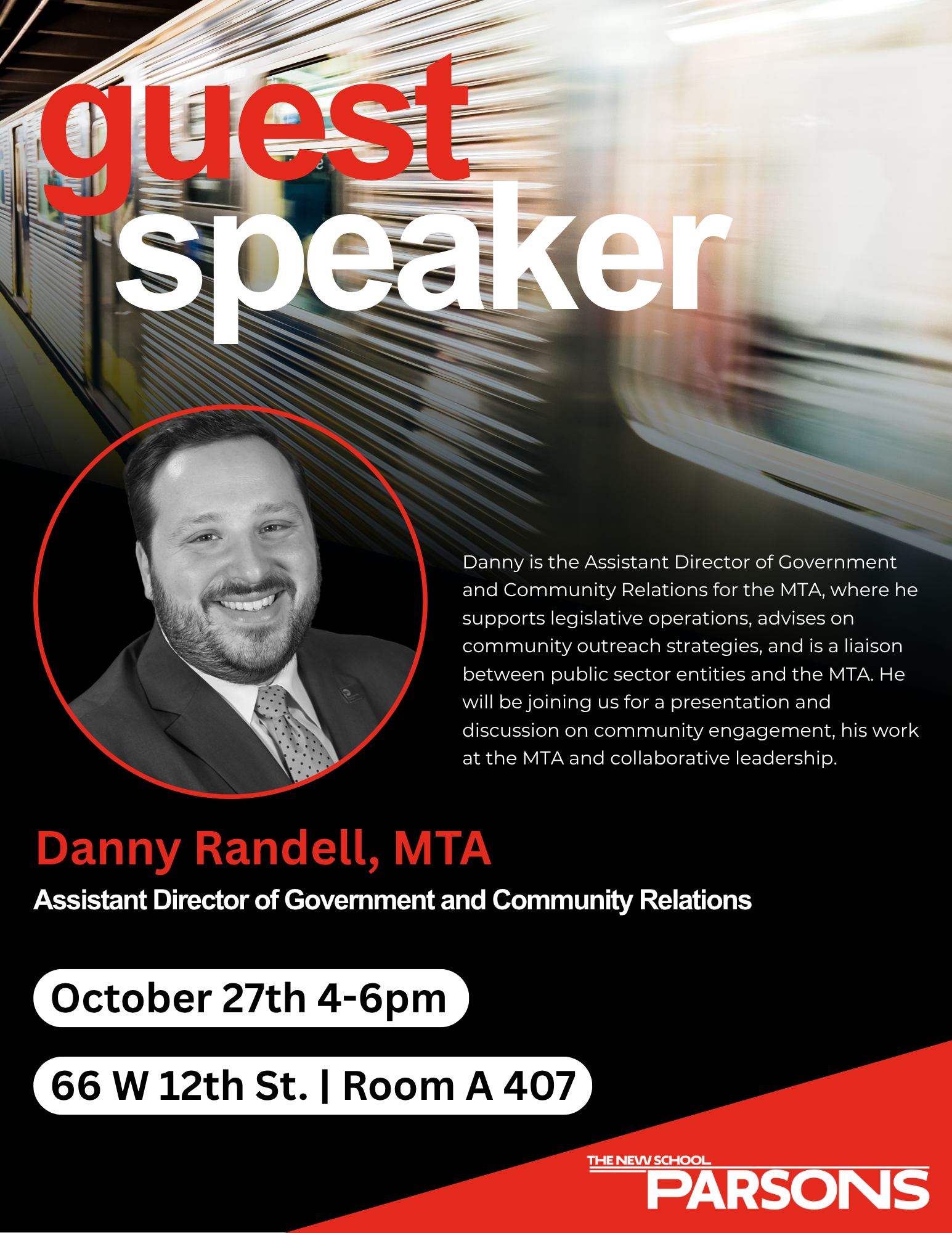 MTA Guest Speaker: Danny Randell