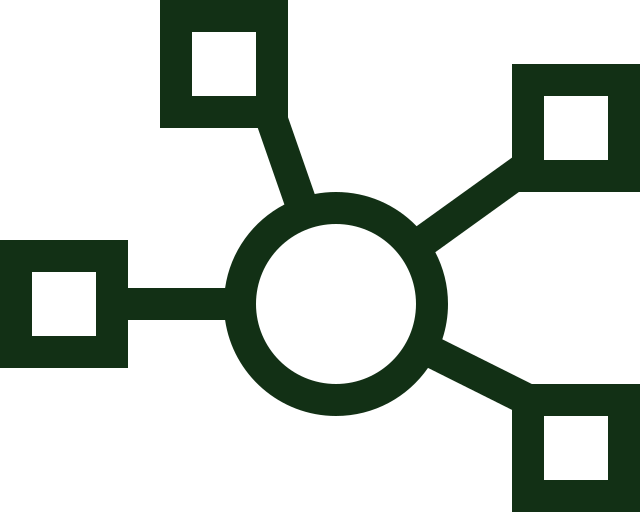 Icon of three people standing together, representing a group or team