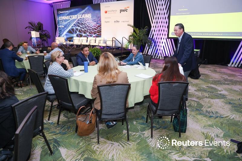 A roundtable discussion at the Connected Claims USA conference