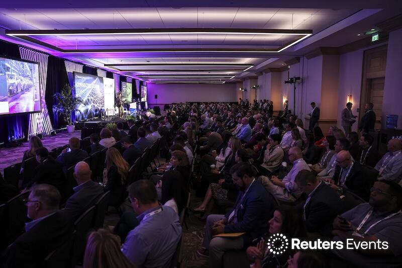 Photo of the conference room full of attendees at the Connected Claims USA conference.
