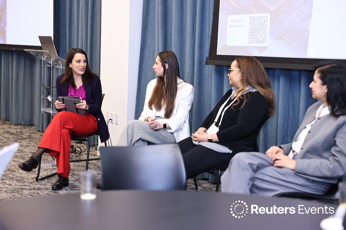  A panel discussion  at the Momentum AI Finance USA Event