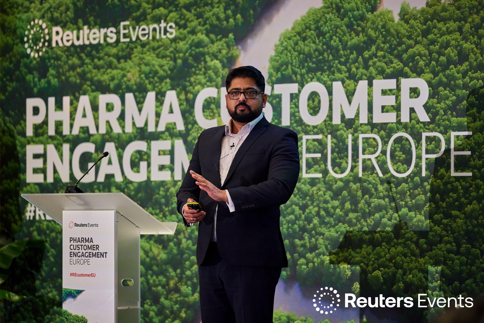 2 panellists onstage at Pharma USA