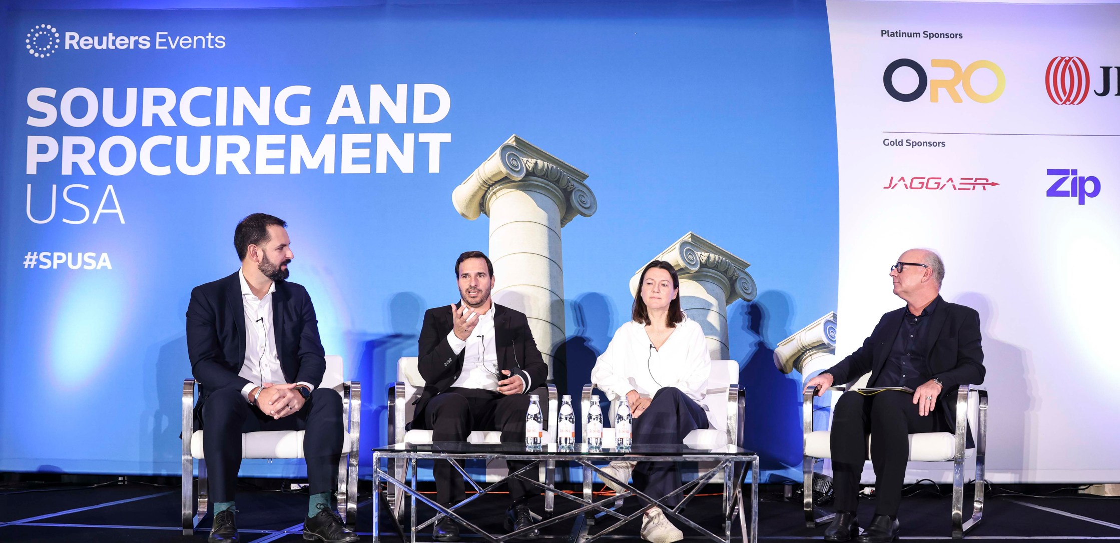 4 panellists onstage at Sourcing & Procurement USA