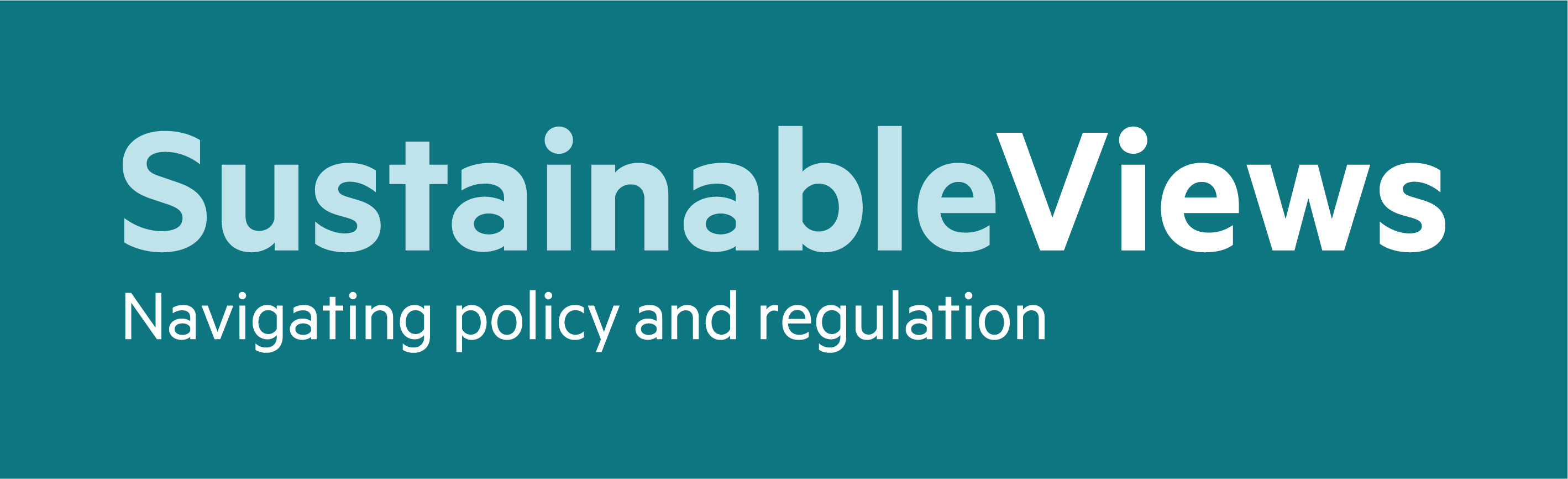 Sustainable Views: Navigating policy and regulations logo