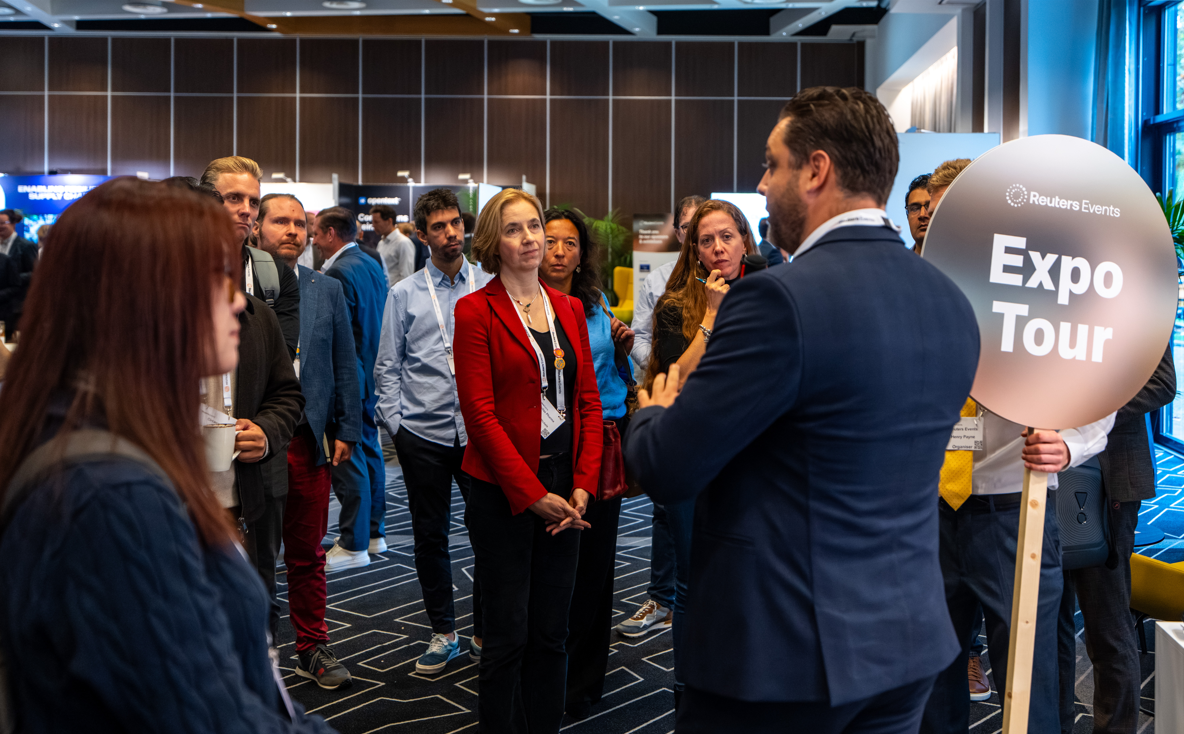 Attendees listening during a Reuters Events Expo Tour.