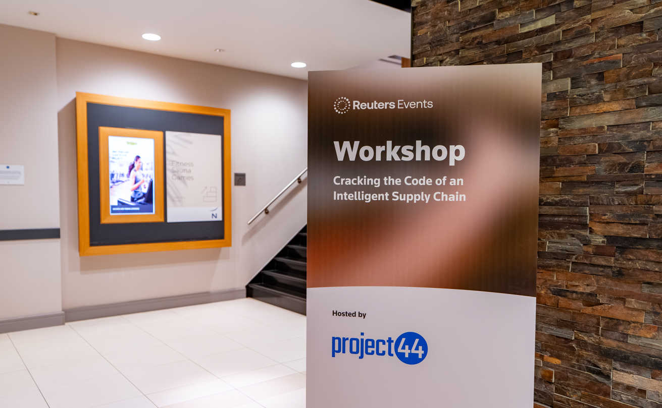 Sign for Reuters Events workshop on intelligent supply chain, hosted by project44.
