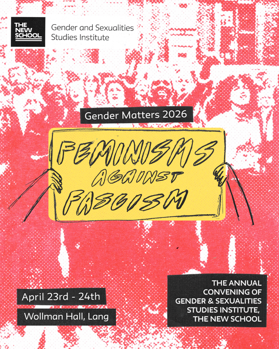 APRIL 23, 2026 AT 2:00 PM
Gender Matters 2026: Feminisms Against Fascism