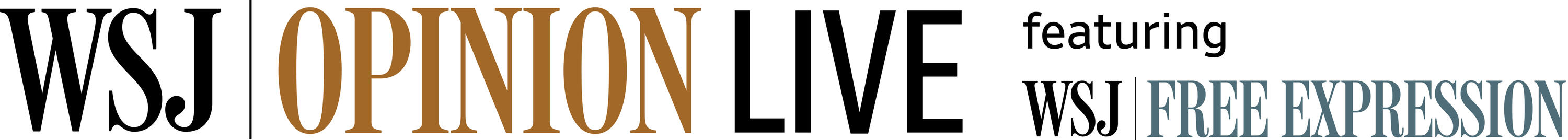 WSJ Opinion Live featuring Free Expression Logo