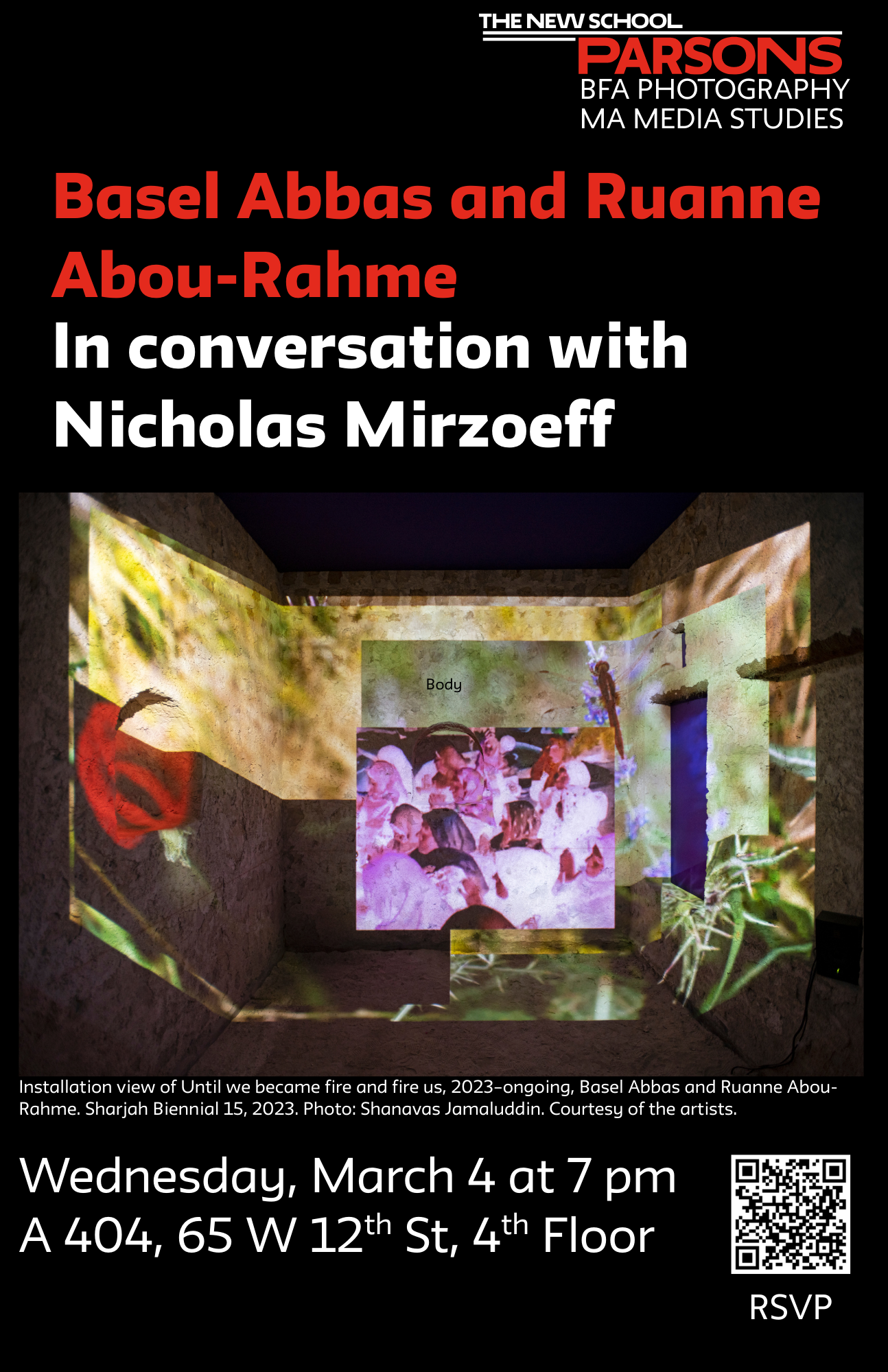 Basel Abbas and Ruanne Abou-Rahme in Conversation with Nicholas Mirzoeff