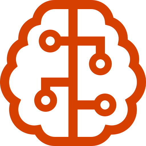 Icon of a laptop displaying binary code, representing digital technology or computing