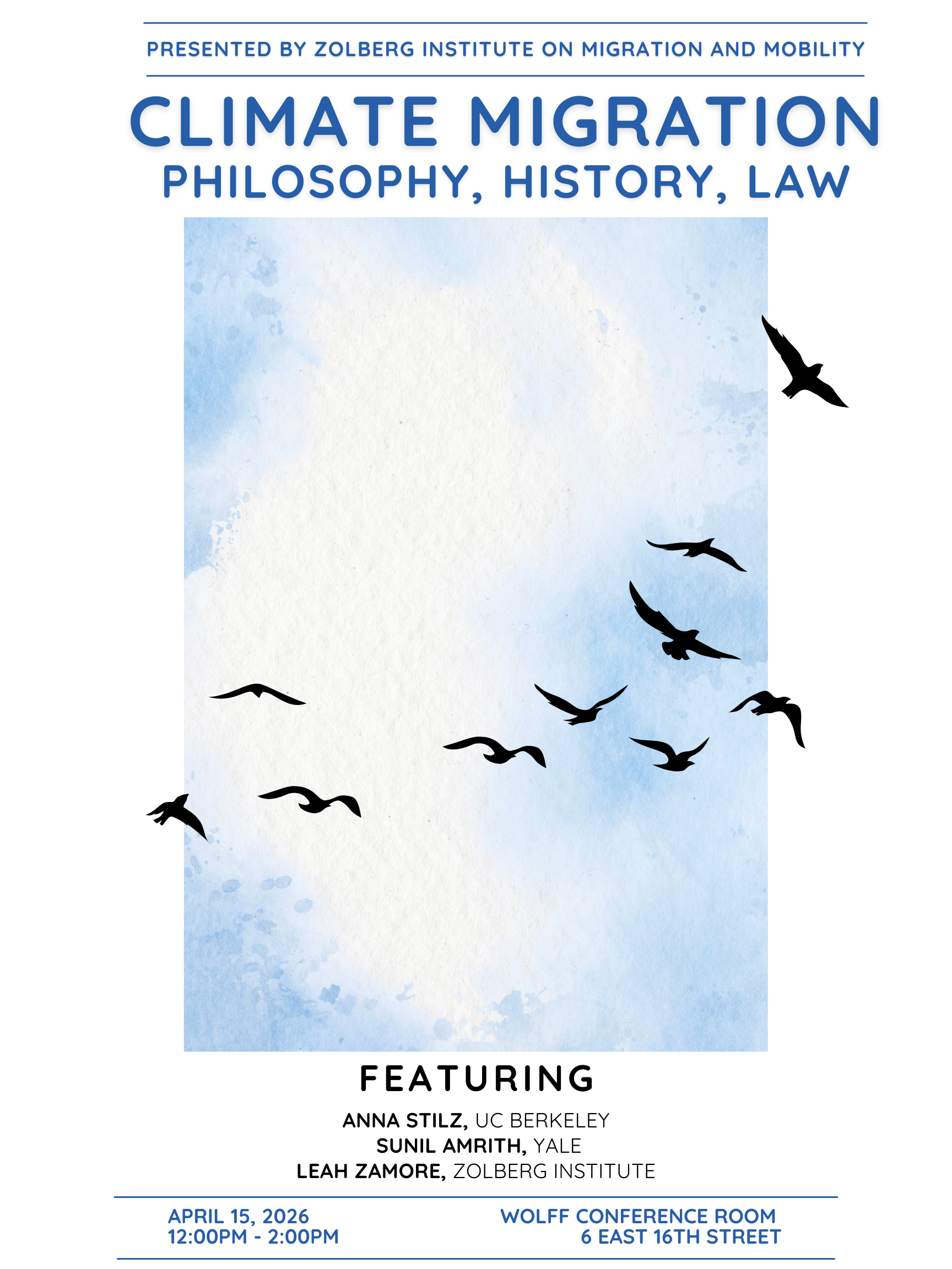 APRIL 15, 2026 AT 4:00 PM
Climate Migration: Philosophy, History, Law