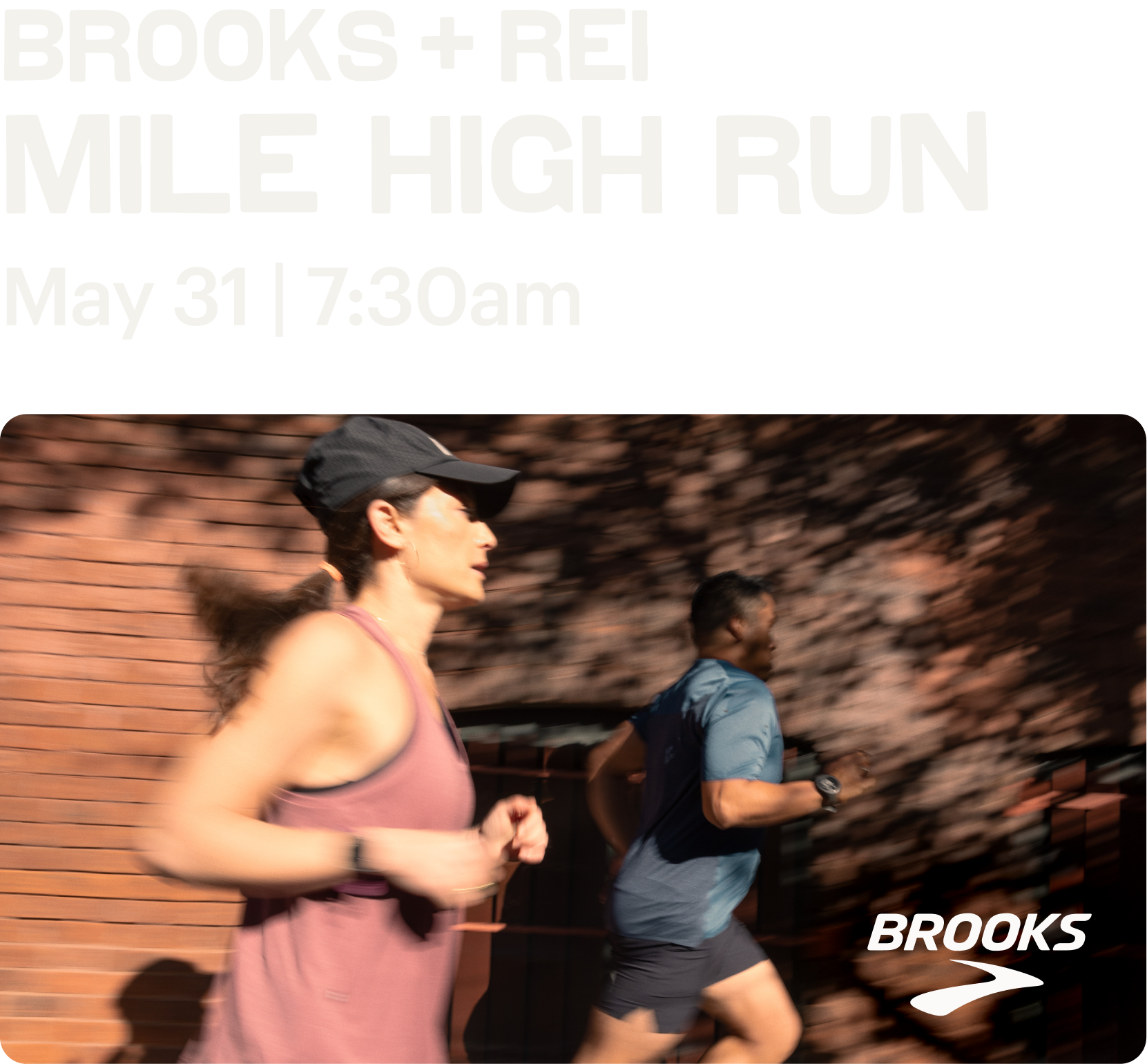 Brooks + REI Mile High Run. May 31 | 7:30am.