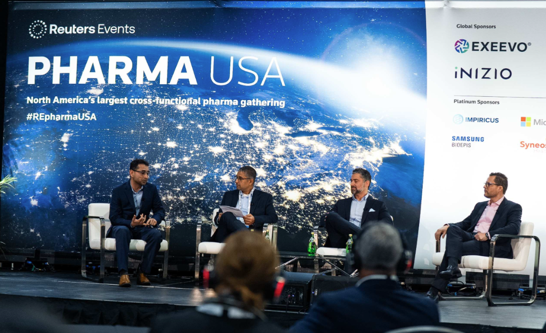 4 panellists onstage at Pharma USA