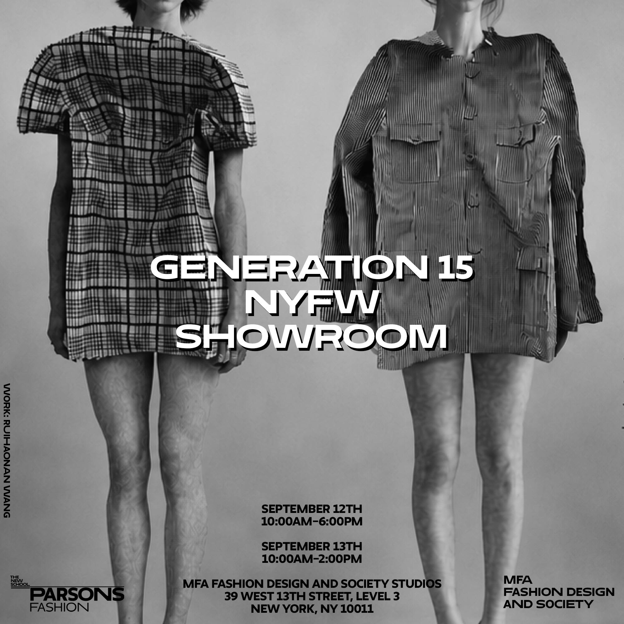 MFA Fashion Design & Society Gen 15 Showroom